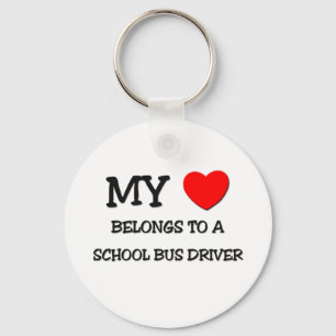 Mein Herz gehört einem SCHULBUS-FAHRER Schlüsselanhänger