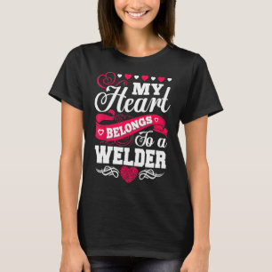 Mein Herz gehört einem Schweißer T-Shirt für Ehefr