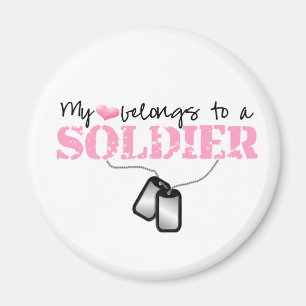 Mein Herz gehört einem Soldaten Magnet