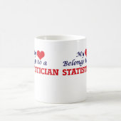 Mein Herz gehört einem Statistiker Kaffeetasse (Mittel)