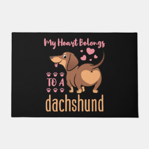 Mein Herz gehört einer Dackel Dackel Mama Vater Fußmatte
