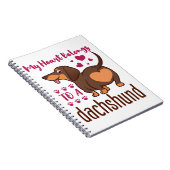 Mein Herz gehört einer Dackel Notizblock (Rechte Seite)