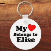 Mein Herz gehört Elise Schlüsselanhänger (Vorderseite)