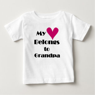 Mein Herz gehört Großvater Baby T-shirt