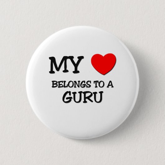 Mein Herz gehört GURU Button (Vorderseite)