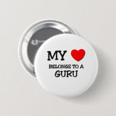 Mein Herz gehört GURU Button (Vorne & Hinten)