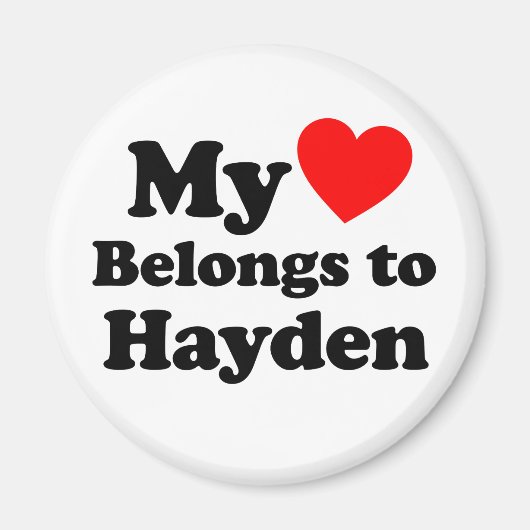 Mein Herz gehört Hayden Magnet (Vorne)