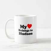 Mein Herz gehört Hudson Kaffeetasse (Links)