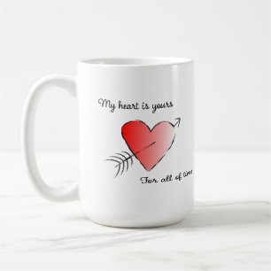 Mein Herz gehört Ihnen für alle Zeit Kaffeetasse