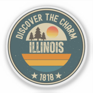 Mein Herz gehört Illinois - IL Geschenk Aufkleber