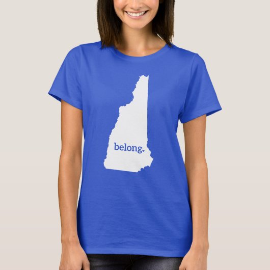 Mein Herz gehört in New Hampshire T-Shirt (Vorderseite)