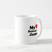 Mein Herz gehört James Kaffeetasse (VorderseiteRechts)