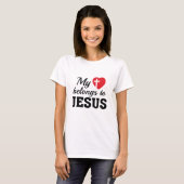 Mein Herz gehört Jesus T-Shirt (Vorne ganz)