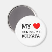 Mein Herz gehört KOLKATA Magnet (Vorderseite/Rückseite)