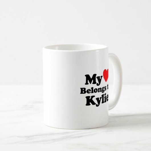 Mein Herz gehört Kylie Kaffeetasse (VorderseiteRechts)