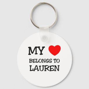 Mein Herz gehört LAUREN Schlüsselanhänger