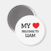 Mein Herz gehört Liam Magnet (Vorderseite/Rückseite)