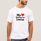 Mein Herz gehört Lucas T-Shirt (Vorderseite)