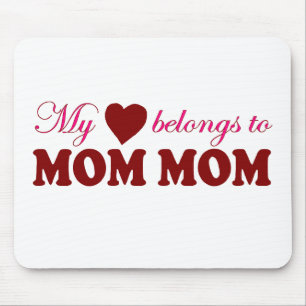 Mein Herz gehört Mama-Mama Mousepad
