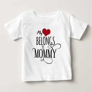 Mein Herz gehört Mami Baby T-shirt