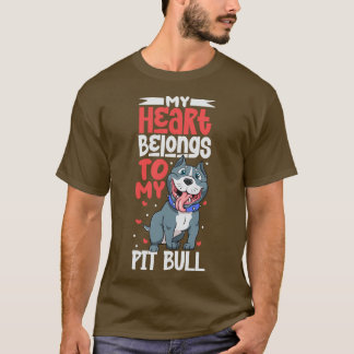 Mein Herz gehört meinem Pit Bull T-Shirt