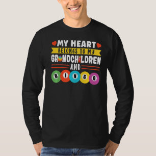 Mein Herz gehört meinen Enkelkindern und Bingo T-Shirt