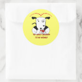 Mein Herz gehört meiner Mama Runder Aufkleber (Tasche)