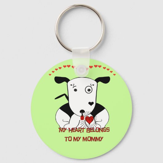 Mein Herz gehört meiner Mama Schlüsselanhänger (Vorderseite)