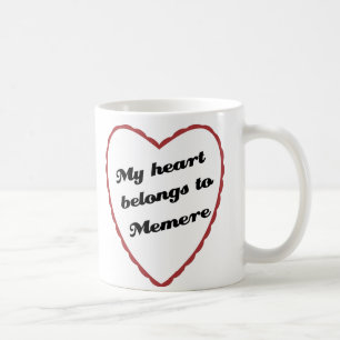 Mein Herz gehört Memere Kaffeetasse