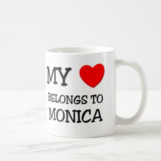 Mein Herz gehört MONICA Kaffeetasse (Rechts)
