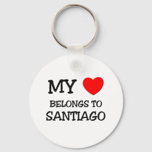 Mein Herz gehört nach SANTIAGO Schlüsselanhänger