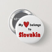 Mein Herz gehört nach Slowakei Button (Vorne & Hinten)