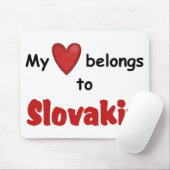 Mein Herz gehört nach Slowakei Mousepad (Mit Mouse)