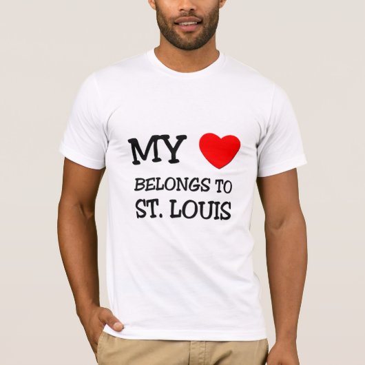 Mein Herz gehört nach ST. LOUIS T-Shirt (Vorderseite)