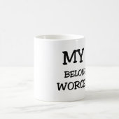 Mein Herz gehört nach WORCESTER Kaffeetasse (Mittel)