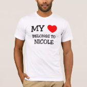 Mein Herz gehört NICOLE T-Shirt (Vorderseite)
