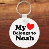 Mein Herz gehört Noah Schlüsselanhänger (Vorderseite)