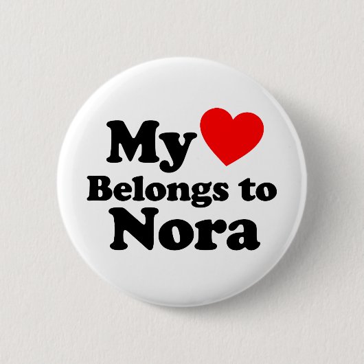 Mein Herz gehört Nora Button (Vorderseite)