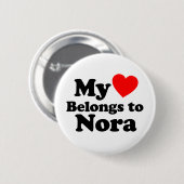 Mein Herz gehört Nora Button (Vorne & Hinten)
