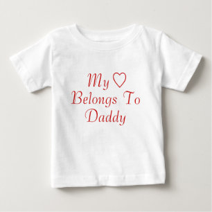 Mein Herz gehört Papa Baby T-shirt