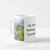 Mein Herz gehört Schottland. Kaffeetasse (Vorderseite Links)