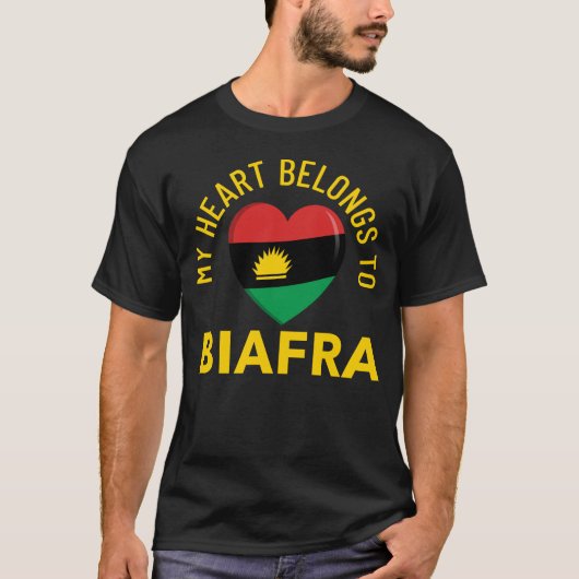 Mein Herz gehört zu Biafra T-Shirt (Vorderseite)