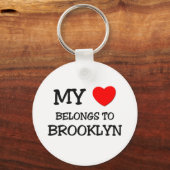 Mein Herz gehört zu BROOKLYN Schlüsselanhänger (Vorderseite)