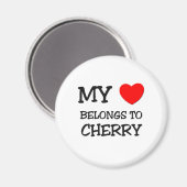 Mein Herz gehört zu CHERRY Magnet (Vorderseite/Rückseite)