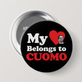 Mein Herz gehört zu Cuomo Button (Vorne & Hinten)