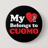 Mein Herz gehört zu Cuomo Button (Vorderseite)