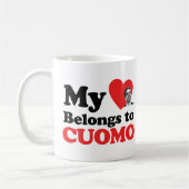 Mein Herz gehört zu Cuomo Kaffeetasse (Links)