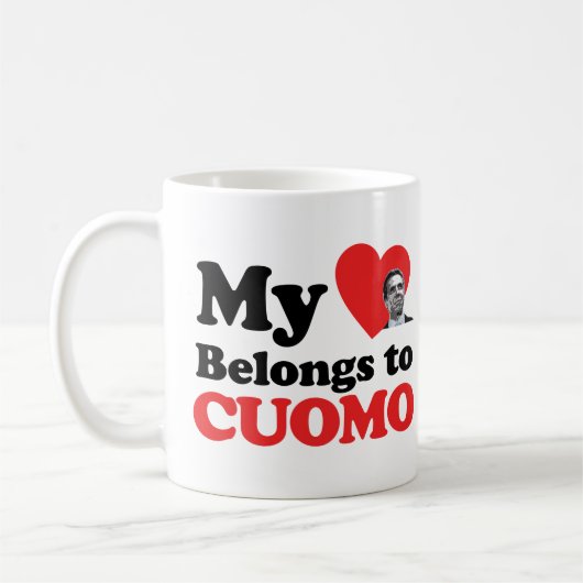 Mein Herz gehört zu Cuomo Kaffeetasse (Links)