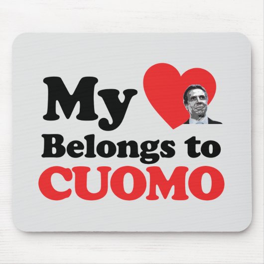 Mein Herz gehört zu Cuomo Mousepad (Vorne)