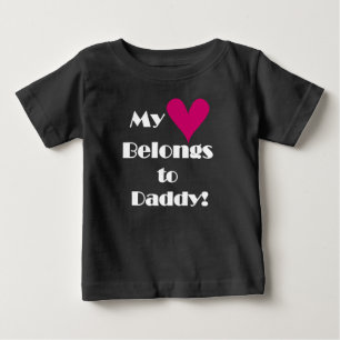Mein Herz gehört zu Daddy Baby T-shirt
